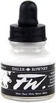 Daler-Rowney FW Acrylic Ink, Glass Bottle with Dropper, 1oz - 29.5 ml, White