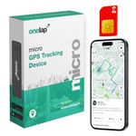 Onelap Micro GPS (with 4G SIM + Remote Engine Lock Compatible) - Wired Hidden GPS Tracker for Bike, Car, EV, Trucks | Live Location | Engine ON/Off Alerts | Anti Theft Alarm | 1 Year Android & iOS App