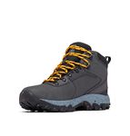 Columbia Men's Newton Ridge Waterproof Omni-Heat II, Dark Grey/Raw Honey, 10