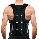 Back Brace Posture Corrector for Women Men -Adjustable and Breathable Support Scoliosis Back Brace for Waist, Back and Shoulder Pain - Improve Back Posture for Body Correction and Lumbar Support XL(37"-42")