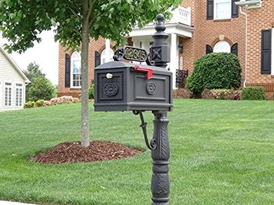 Better Box Mailboxes Decorative Residential Curbside Cast Aluminum Mailbox Black Authentic * Original * Exclusive