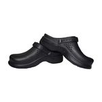 Natural Uniforms Ultralite Women's Clogs with Strap, Medical Work Mule (Size 10, Black)