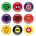 45*Superhero Birthday Party Stickers Thank You for Coming to My Party Superhero Birthday Party Decoration Party Bags Fillers for Kids Friends Gift Present Treat Parties Sweet Bag Labels Sticker