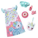 Barbie Clothes, Preschool Toys, My First Fashion Pack, Pajamas and Slippers, Easy Dress-Up Play, Bedtime Accessories