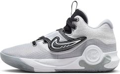 NIKE Men's Kd Trey 5X Low top, White, black, wolf grey, 12 US