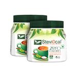 Stevi0cal Stevia Sweetener Powder | 100% Sugar Free Natural | Zero Calorie for Weight Management, Diet, Diabetic Friendly | 200 gm Jar - Pack of Two (2 x 200gm)