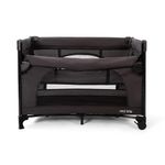 Red Kite Dreamer Bedside Crib with Newborn Bassinette - Black