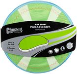 Chuckit! 2 Pack of Max Glow Paraflight Dog Frisbee, Large 9.75-Inch