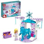 LEGO 43209 Disney Princess Elsa and the Nokk’s Ice Stable Set, with Buildable Frozen Toy Horse Figure for Kids Age 4 Plus and Mini-Doll