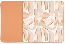 Toddlekind Pretty Practical Mat 100% Organic Cotton 47" x 47”, Reversible, Portable, Travel, Portable, Indoor/Outdoor, for Babies/Toddlers, Peach Skies (Peaches)