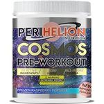 Perihelion Nutrition Cosmos Pre-Workout 450g Sports Energy Booster Supplement Powder 300mg Caffeine + Vitamins + Amino Acids for Focus & Endurance 30 Servings (Frozen Raspberry)