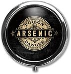 Arsenic Vintage Style Pill Box Case Pillbox Holder Trinket Stash Box Arsenic Vintage Style Medicine Vitamin Pill Organizer Case