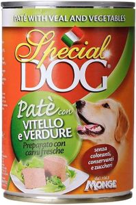 MONGE SPECIAL DOG PATE' 12 PEZZI DA 400 GR CARNE VITELLO/VERDURE CANI ADULTI