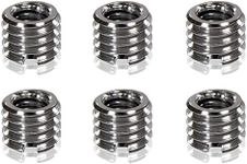 6 Pieces Metal 1/4" to 3/8" Tripod Convert Screw Adapter 3/8" to 1/4" Reducer Bushing Convert Screw Adapter for Tripod Monopod Ballhead Stand and Video Light DSLR SLR