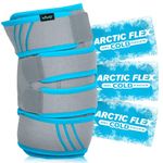 Vive Knee Ice Pack Wrap - Cold/Hot Gel Compression Brace - Heat Support Strap for Arthritis Pain Tendonitis ACL Athletic Injury Osteoarthritis Women Men Running Meniscus and Patella Surgery