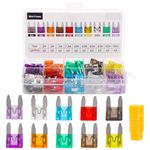 120pcs Mini Car Fuse Kit, Versatile Automotive Fuse Assortment with Clip Micro Blade Fuse Kit Automotive Replacement Fuses for Car Truck Motorcycle Boat(2A/3A/5A/7.5A/10A/15A/20A/25A/30A/35A)