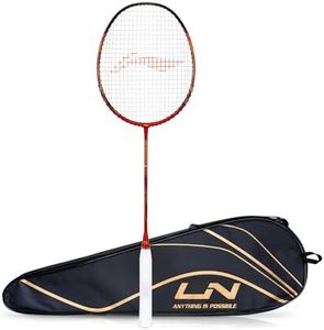 3D Calibar X Boost Carbon Graphite Strung Racquet, 83 Grams, 30 Lbs String Tension and Free Full cover(Red/Black)