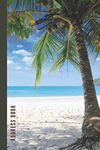 Address Book: Tropical Palm Tree - Beach Blue Ocean Cover / Track Names - Telephone Numbers - Emails in Small 6x9 Notebook Organizer / Alphabetical ... Kids - Teen - Adult -Senior Citizen Gift