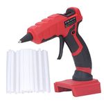 Milwaukee18V Wireless Hot Glue Gun, Home Toy Repair Crafts DIY Hot Glue Melt Gun Kit Fast Preheating Insulated Nozzle with 30Pcs Stick, Fits 18V 48-11 Series Battery