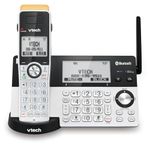 VTech IS8151 Super Long Range DECT 6.0 Cordless Phone for Home with Answering Machine, 2300 ft Range, Call Blocking, Bluetooth, Headset Jack, Power Backup, Intercom, Expandable to 12 HS