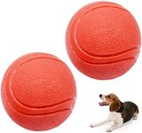 2-Pack Solid Rubber Dog Balls,Dog's Solid Rubber Bouncy Ball Bite Resistant and Indestructible Dog Training Ball,Pet Solid Rubber Bouncy Ball