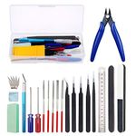 GeeBat 22 Pcs Professional Model Tools Kit for Building Model, Hobby Craft Assembling Repair Tools for Gundam Car Plastic Model