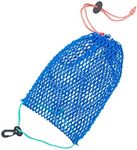 LOUXIFENG 1 PCS Crab Trap Bait Bags Bold Version, Bait Fish Traps with Non-Rusting Spring Clasp for Fishing Crab Traps Catch, Reusable Crawfish Bait Bag Suitable for Saltwater and Fresh Water