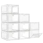 Large Clear Shoe Boxes Organizer【Th