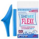 SHEWEE Flexi – The Original Female Urinal – Made in the UK – Reusable, Flexible & Portable Urination Device. Festival, Camping, Car, Hiking Essentials for Women. Stand to Pee Funnel – Blue