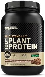 OPTIMUM NUTRITION Gold Standard 100% Plant Protein Rich Chocolate Fudge, 785g, 20 Serve