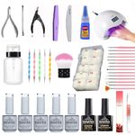 KALATIKA Nail Art Kit for Women – 5 Gel Nail Polish (15ml Each) with Nail Art Tools, Professional DIY Manicure Kit for Beginners & Salon Use