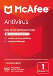McAfee AntiVirus Protection 2024 | 1 PC (Windows)| Cybersecurity software includes Antivirus Protection, Internet Security Software | 1 Year Subscription | Shipped Code