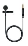 Shure MVL/A Condenser Lavalier Microphone, Digital Voice Recording on the Go, Plugs into Any Mobile Phone or Tablet with a Headset Microphone 3.5 mm Input Jack, Includes Windscreen