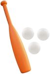 Botabee Toddler Baseball Set - with 1 Plastic Bat and 3 Oversized Baseballs - Use to Practice Soft Toss for Tee Ball or Baseball - T Ball Outdoor Sports Toy for Kids - 21.5 x 6.5 x 3.5 in