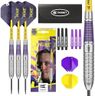 Target Darts Luke Littler Brass Steel Tip Darts Set – 22G Steel Tip Dart, The Nuke Player Edition Dart Set, Dart Flights, Shafts & Dart Case Included | Professional Dart Accessories
