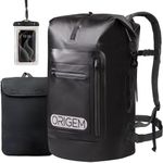 Origem Waterproof Backpack, 35L/55L/85L Dry Bag Rucksack Roll Top with Padded Back Panel and shoulder Straps & Waterproof Phone Bag & Laptop Case, Waterproof Bag for Paddleboarding, Swimming, Kayaking