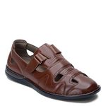 STACY ADAMS Men's Aramis Fisherman Sandal, Cognac, 10