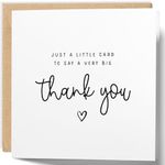 Thank You Card, Just little card to