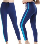 Flexel Women Wetsuit Pants 2mm Girls Premium Neoprene Wet Suit XSPAN Trousers Scuba Diving Leggings for Swimming Snorkeling Surfing Fishing (2mm Blue Pant Women, Medium)