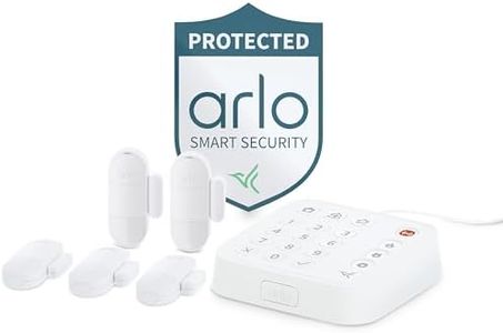Arlo Home Security System - Alarm System with Wired Keypad Sensor Hub, 5 8-in-1 Sensors & Yard Sign - No Contract Required - DIY Installation - White, SS1501