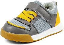 Baby Boy Girl Shoes Infant Non Slip Sneakers Breathable Lightweight Toddler First Walking Shoes 6 12 18 24 Months, D-grey, 12-18 Months Infant