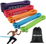 WEKEFON Pull Up Assistance Bands Thick Heavy Duty Resistance Bands Set for Men & Women, Exercise Bands Stretch Workout Band for Body Training, Crossfit Mobility Fitness Assist Bands Set of 5