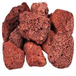 Cature Natural Lava Rocks Fire Stone Granules, Volcanic Fire Pit Lava Rocks Ideal for Fireplaces Fire Pits, Garden Decorative Landscaping, Plants Cultivation and Aquariums (2-3 Cm)(4.9Kg)