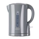 LIVIVO 1L Cordless 900W Kettle Compact for Travel, Guest Room, Office Makes 4 Cups of tea & coffee - Boil Protection & Auto Shut off [Energy Class A+] (Grey)