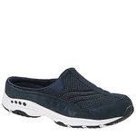 Easy Spirit Women's Traveltime Mule, Navy/White Suede, 6.5 UK