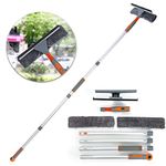 Professional Window Squeegee Cleaner, Equipment Kit Shower Squeegee 158cm Telescopic Window Washing Equipment with Bendable Head,and Aluminium Cleaning Tools for Indoor/Outdoor High Window