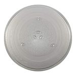 HQRP 14-1/8 inch Glass Turntable Tray for GE WB49X10063 CVM2072SM1SS DVM1850DM2BB EMO4000JBB01 HDM1853BJ01 JNM1851DM2BB JVM1840AD001 JVM1842WD001 JVM1851BD001 Microwave Oven Cooking Plate 360mm