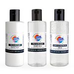 DIYScience® Premium PVA Slime Glue - Clear (200ml) + Premium PVA Slime Glue - White (200ml) + Premium Slime Activator Gel (200ml), Safe, Non-Toxic, and Skin Friendly