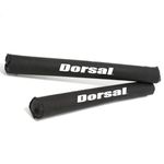 DORSAL Round Crossbar Surfboard Longboard Snowboard SUP Surf Roof Rack Pads Pack of 2 28" Black