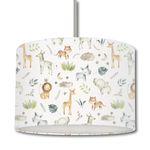 Baby Safari Animals Children's Bedroom and Nursery Ceiling Lampshade (4 sizes available)